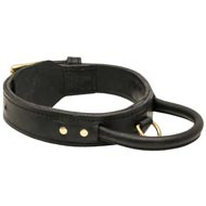 Extra Durable Leather English Bulldog Collar with Handle for Attack Training  Extra Durable Leather English Bulldog Collar with Handle for Attack Training