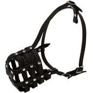 Walking and Training Leather Cage English Bulldog Muzzle  Walking and Training Leather Cage English Bulldog Muzzle